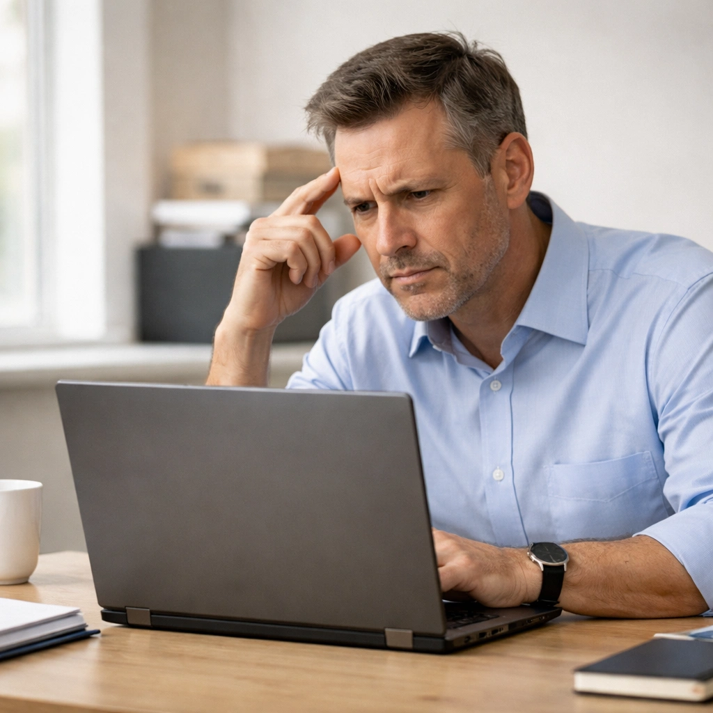 Business-owner-reviewing-unclear-website-proposal-details