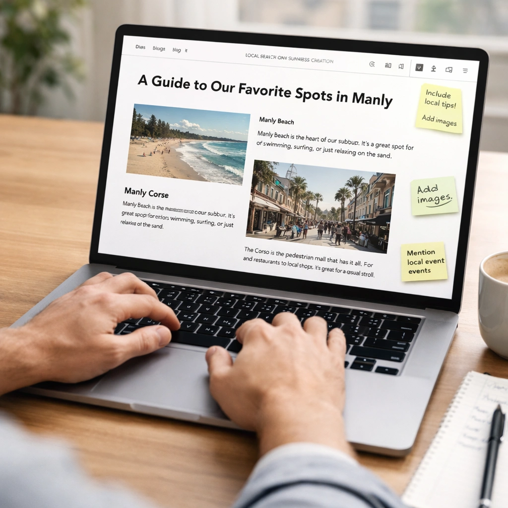 Creating local SEO content for suburb based services