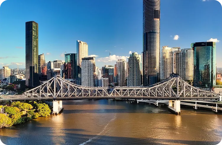 Brisbane River in Brisbane, Australia.