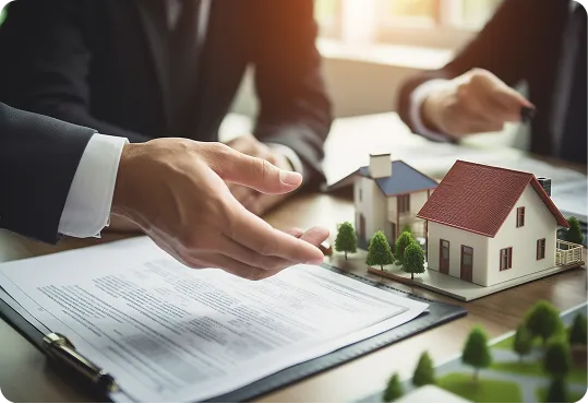 legal services for property purchasing or leasing.