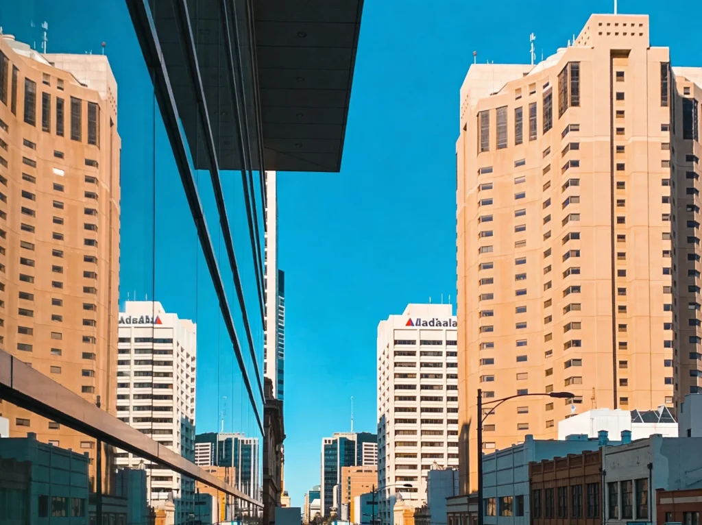 Adelaide skyline Australia representing local chiropractor SEO services