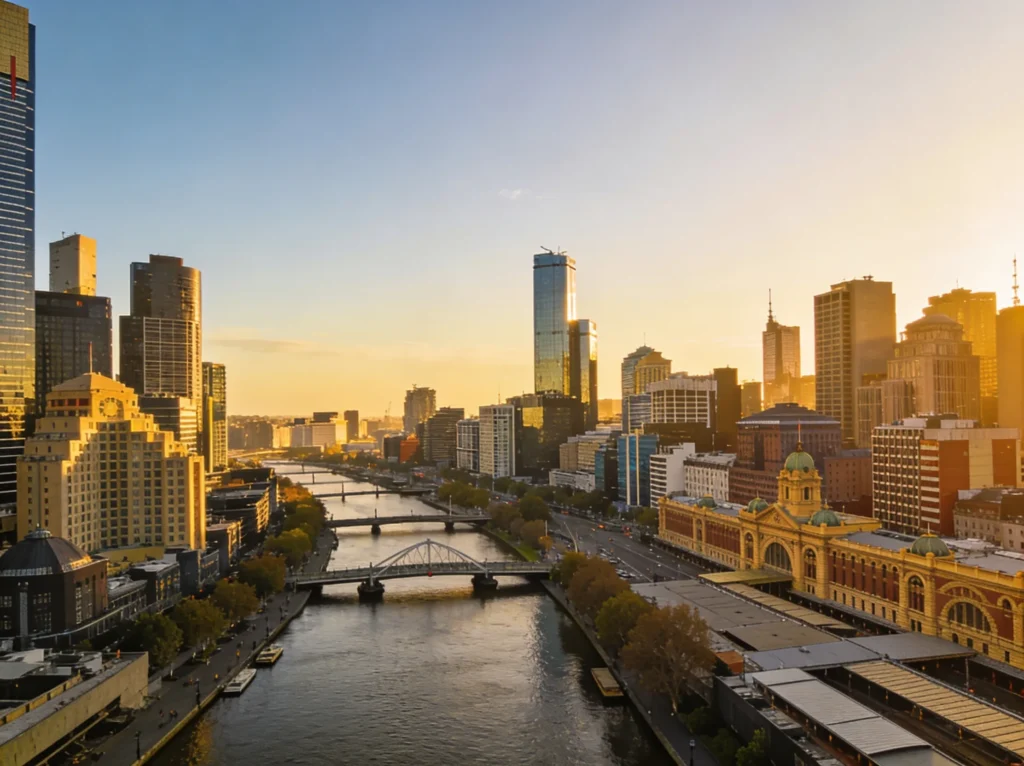 Melbourne skyline Australia representing local dental SEO services