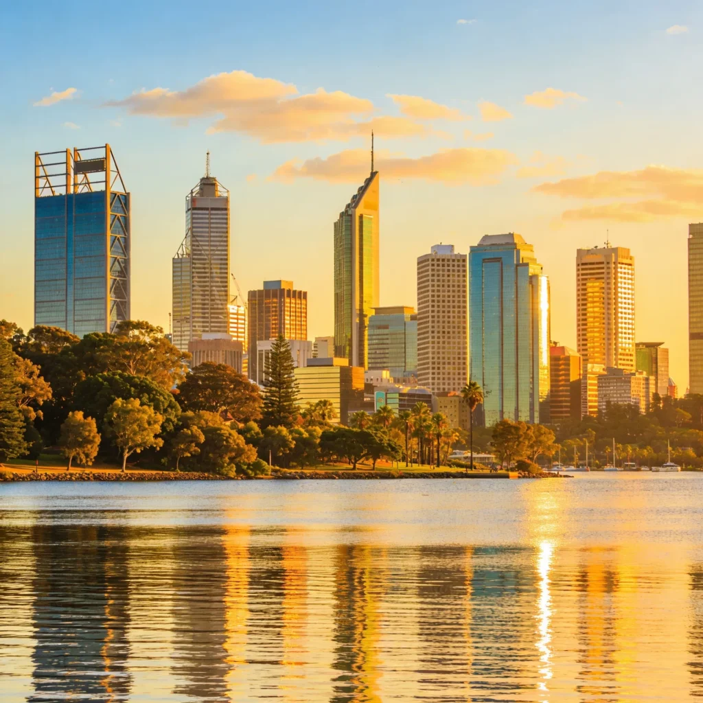 Perth skyline Australia representing local dental SEO services