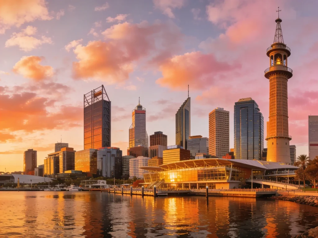 Perth skyline Australia representing local accountant SEO services
