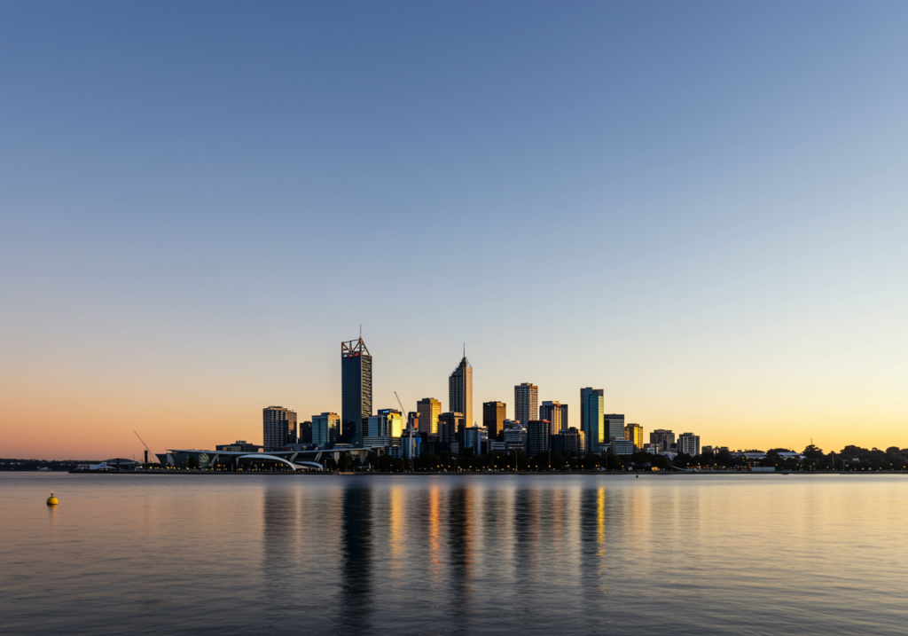 Perth skyline Australia representing local SEO services for lawyers