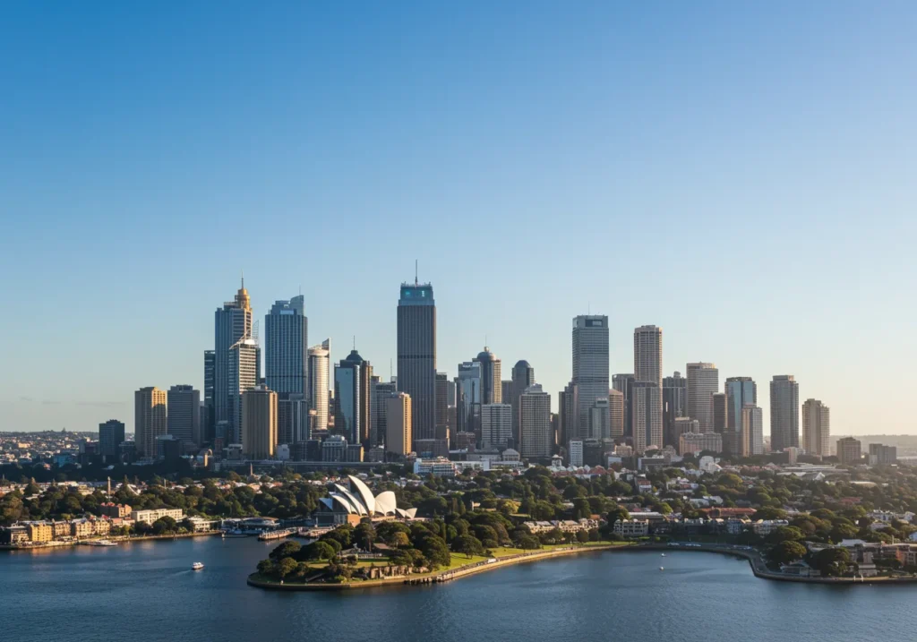 Sydney skyline Australia representing local builder SEO services