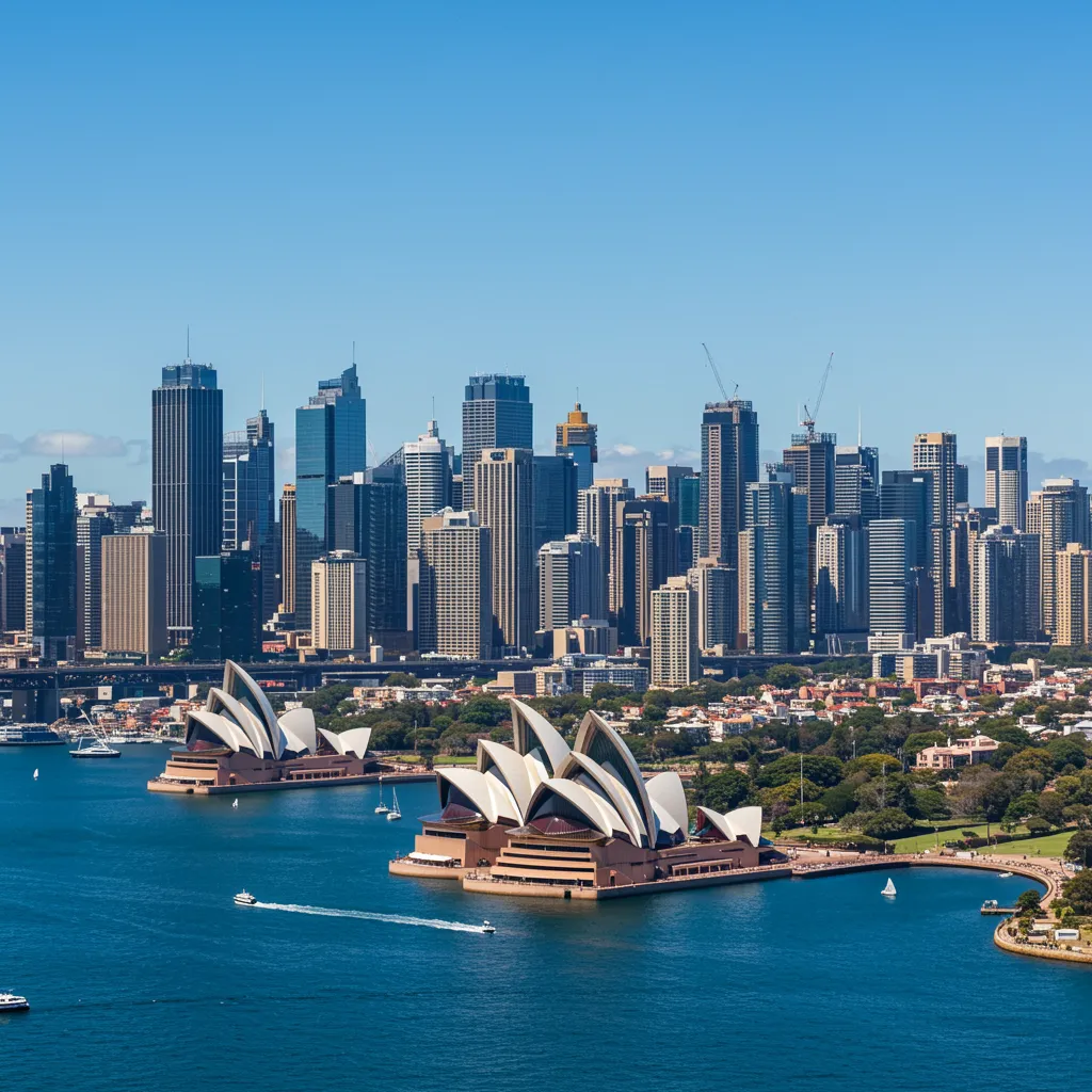 Sydney skyline Australia representing local SEO services for lawyers