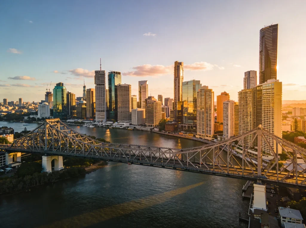 Brisbane skyline Australia representing physiotherapy website design services