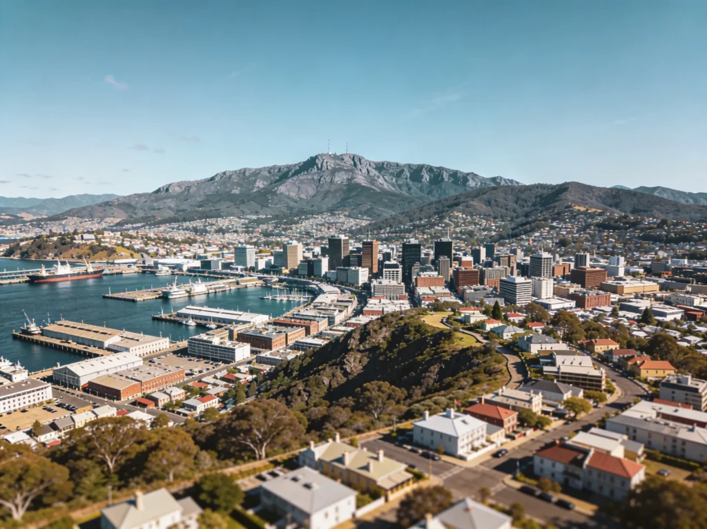 Hobart skyline Australia representing real estate SEO services