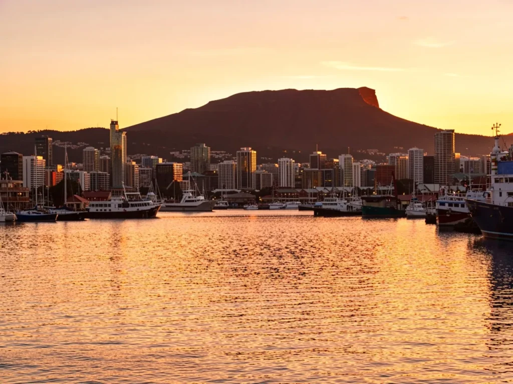 Hobart skyline Australia representing local electrician SEO services