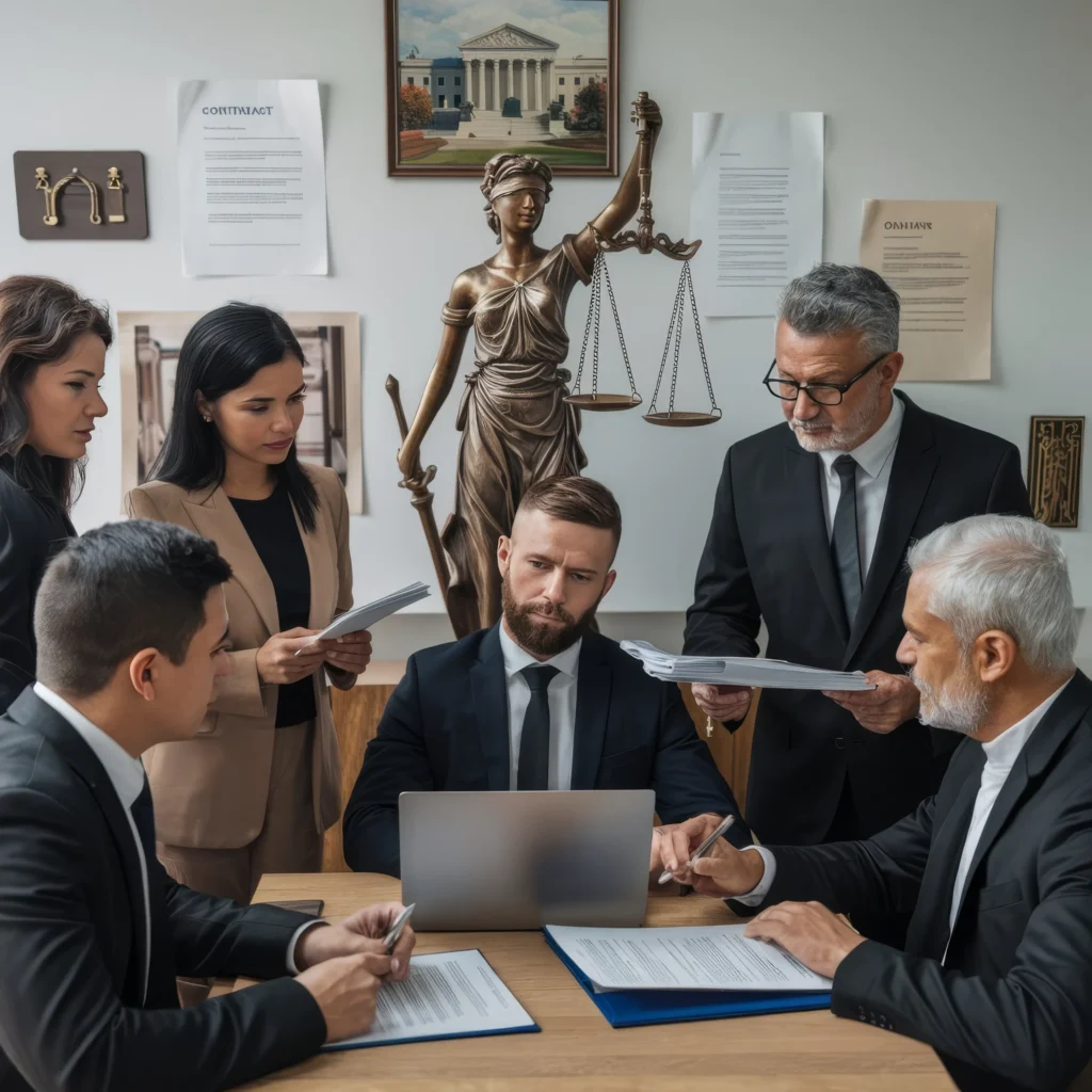 Legal consultation between lawyer and client in Adelaide office