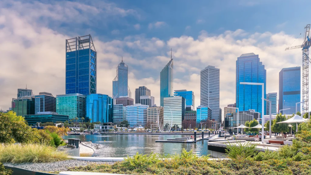 Perth Downtown City Skyline Cityscape Australia