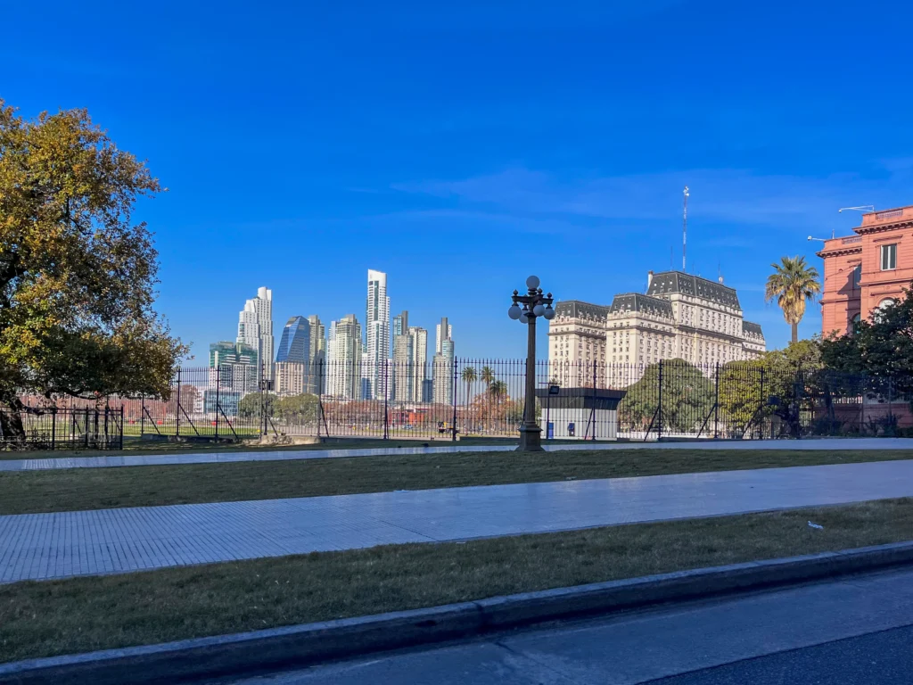 scenic view of the Buenos Aires skyline