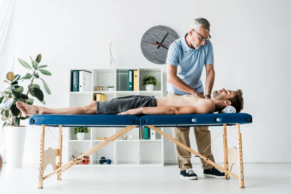 chiropractor in Adelaide treating patient PPC advertising for chiropractic clinics