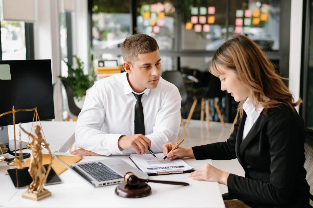 lawyer in Hobart consulting client digital marketing for law firms