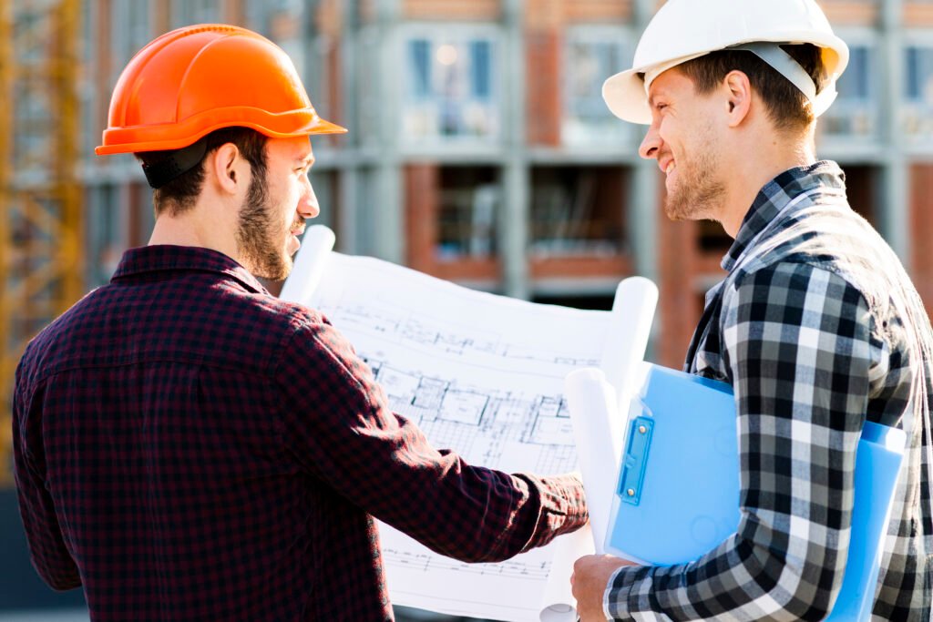 builder in Perth with branded uniform and construction company brochure graphic design for builders