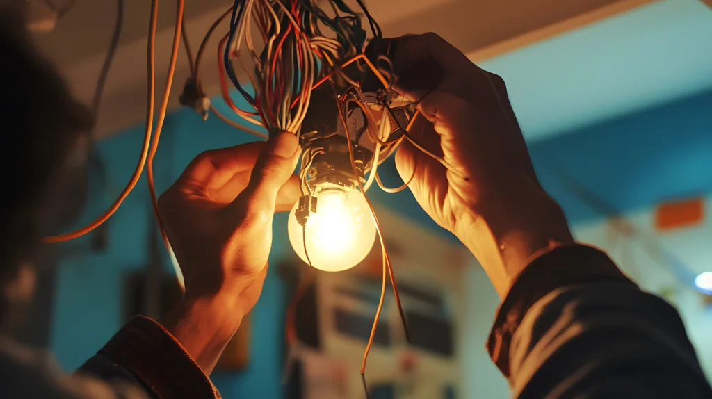 electrician in Sydney working on electrical installation digital marketing services