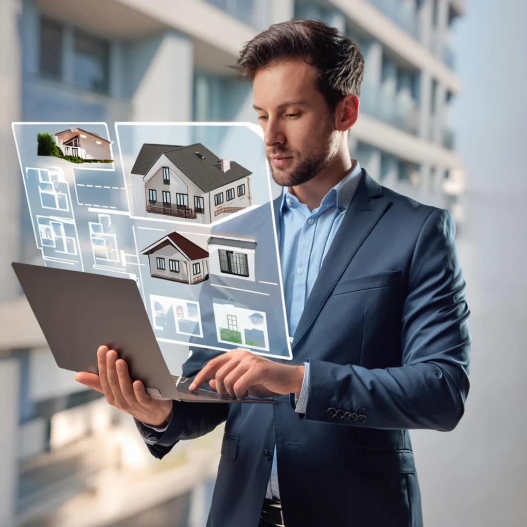 Real estate website interface showcasing professional web design in Perth