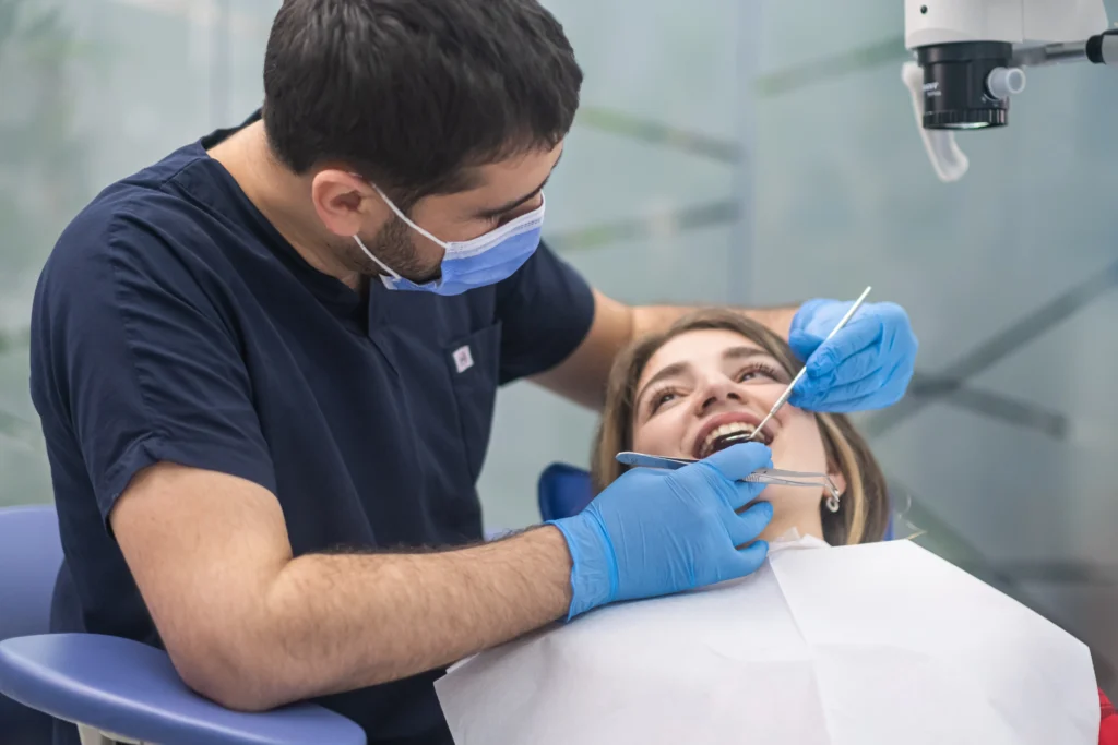 dentist in Hobart treating patient digital marketing for dental clinics