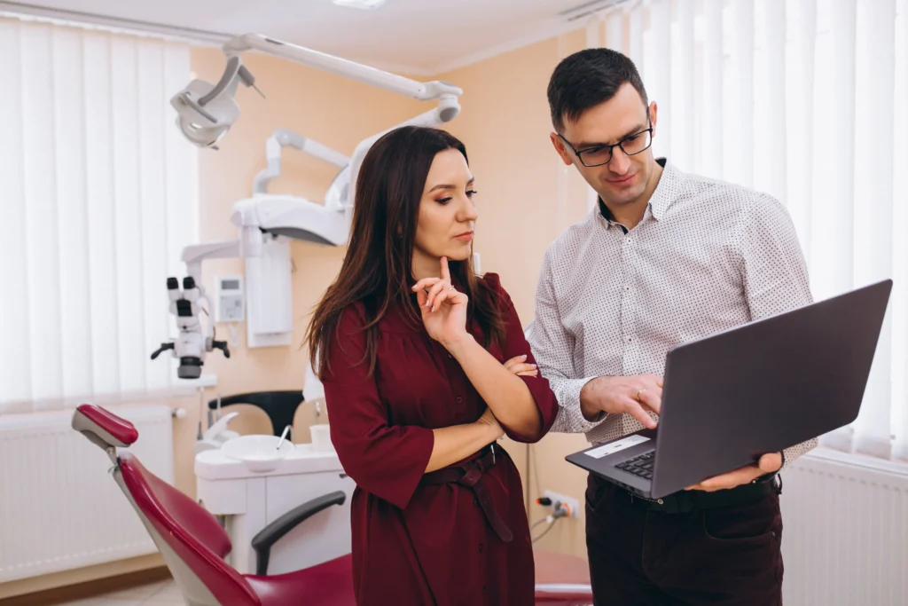 dentist in Melbourne treating patient digital marketing for dental clinics