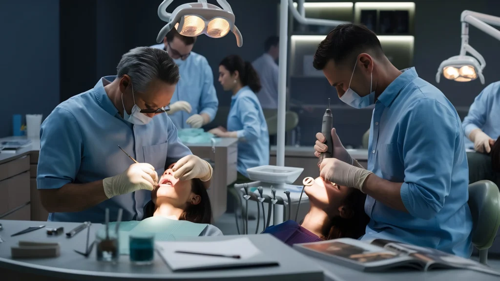 dentist in Sydney treating patient digital marketing for dental clinics