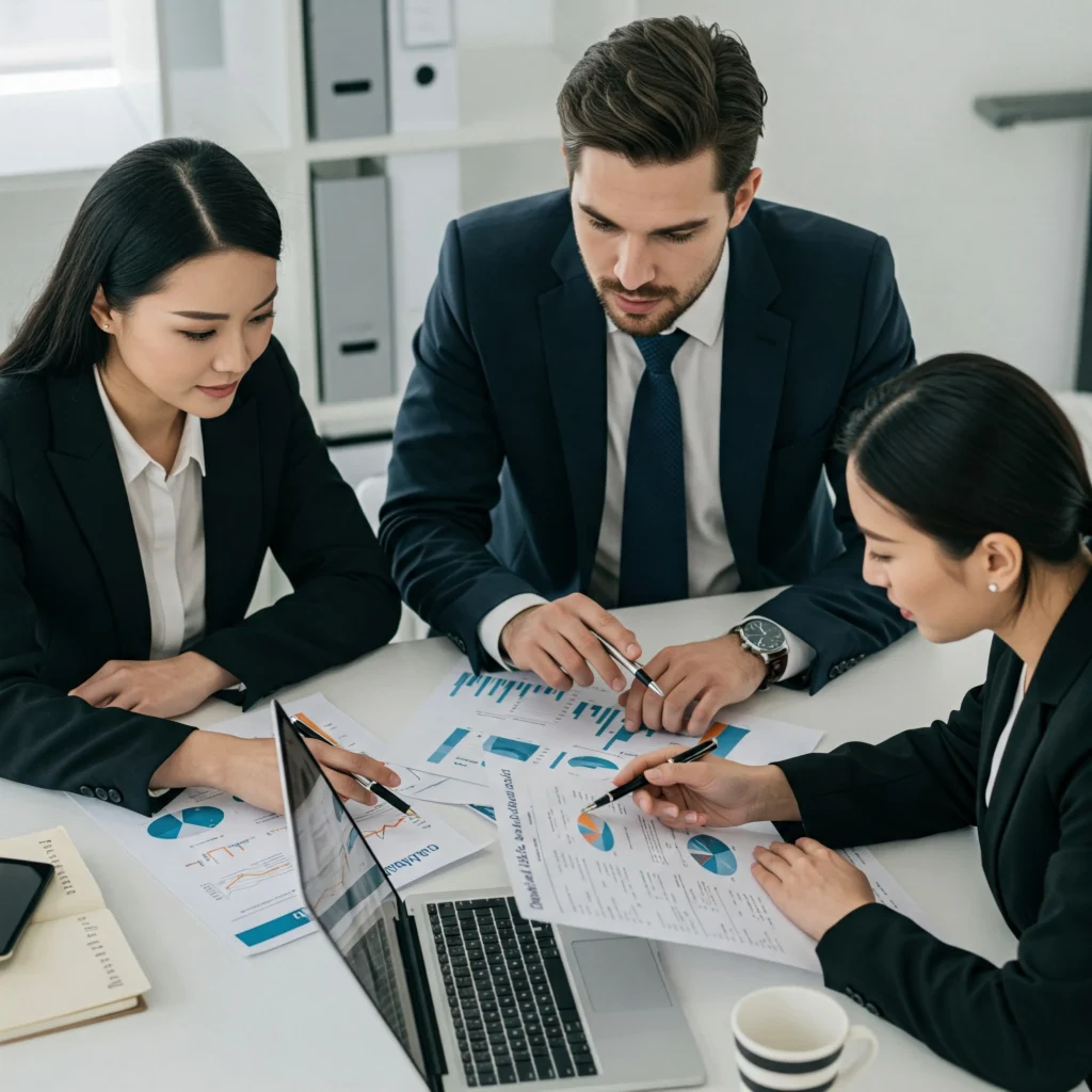 Accounting firm website interface showcasing professional web design in Melbourne