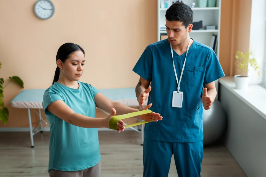 physiotherapist in Hobart treating patient digital marketing for physiotherapy clinics