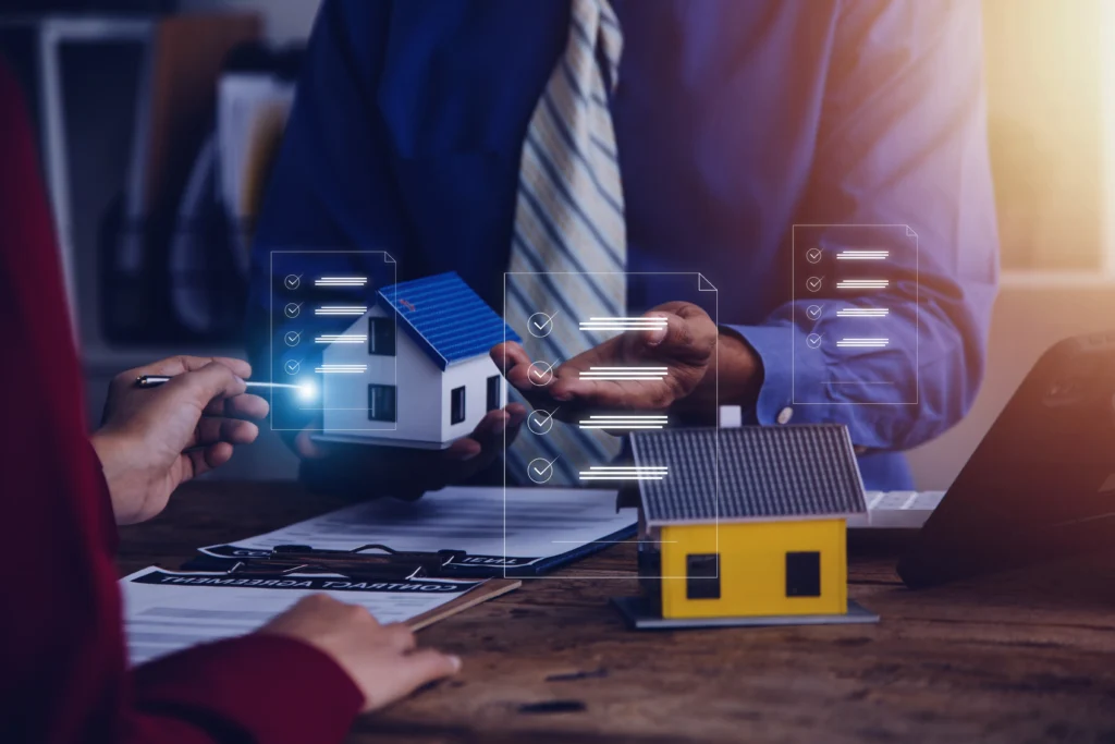 real estate agent in Adelaide showing property to client digital marketing services