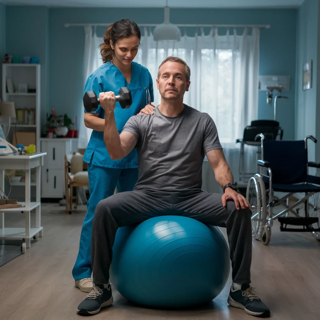 physiotherapist in Adelaide treating patient rehabilitation digital marketing services