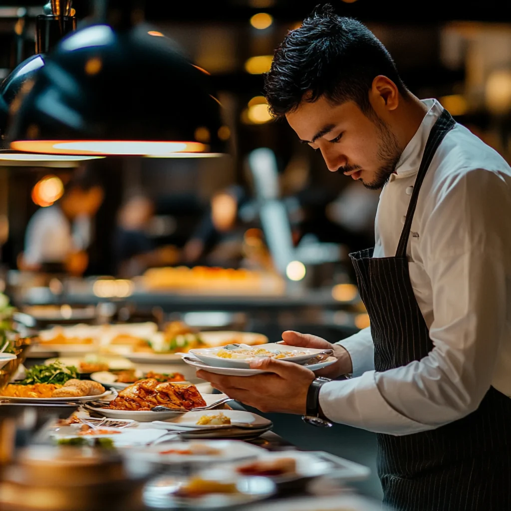 Restaurant website interface showcasing professional web design in Sydney