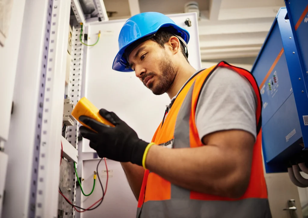 electrician in Sydney using mobile app for job scheduling and service management app development for electrical business