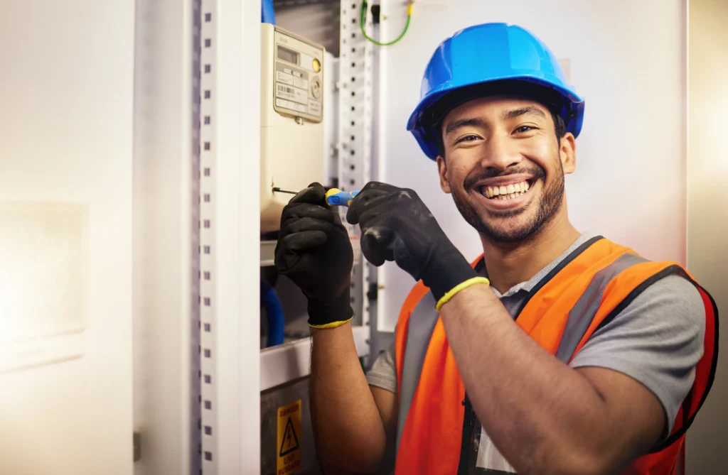 electrician in Brisbane using mobile app for job scheduling and service management app development for electrical business