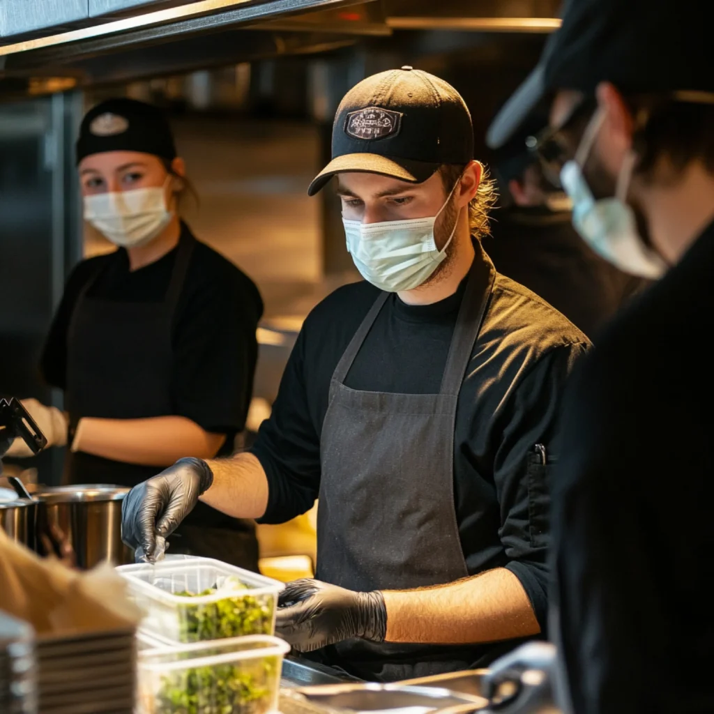 Restaurant website interface showcasing professional web design in Perth