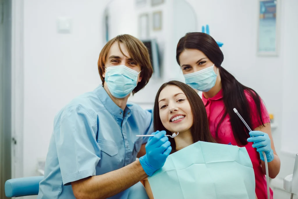 dentist in Brisbane treating patient digital marketing for dental clinics