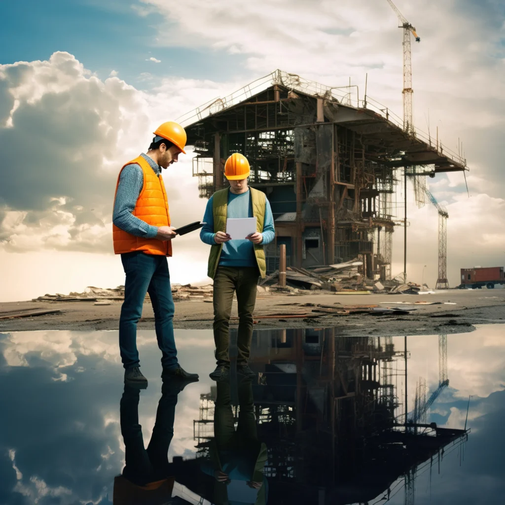 Building contractor website interface showcasing professional web design in Brisbane