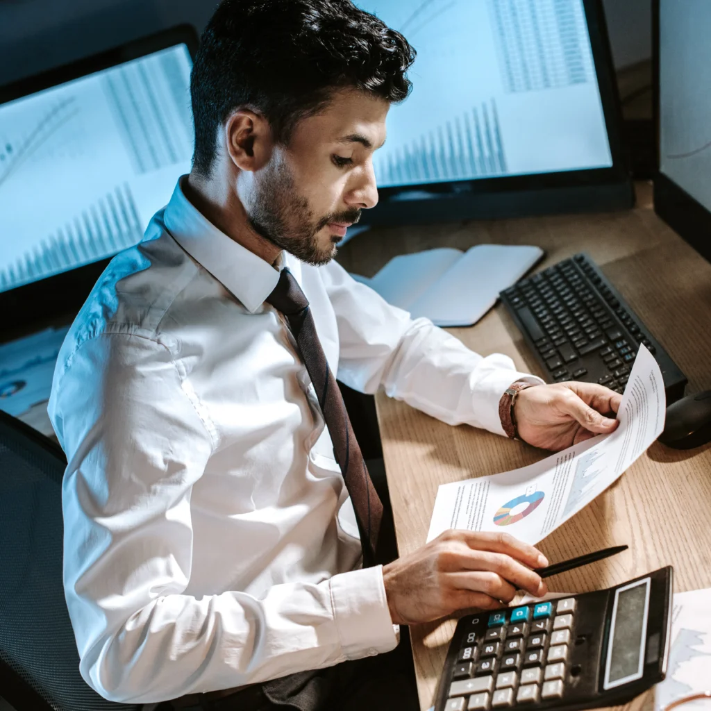 Accounting firm website interface showcasing professional web design in Perth