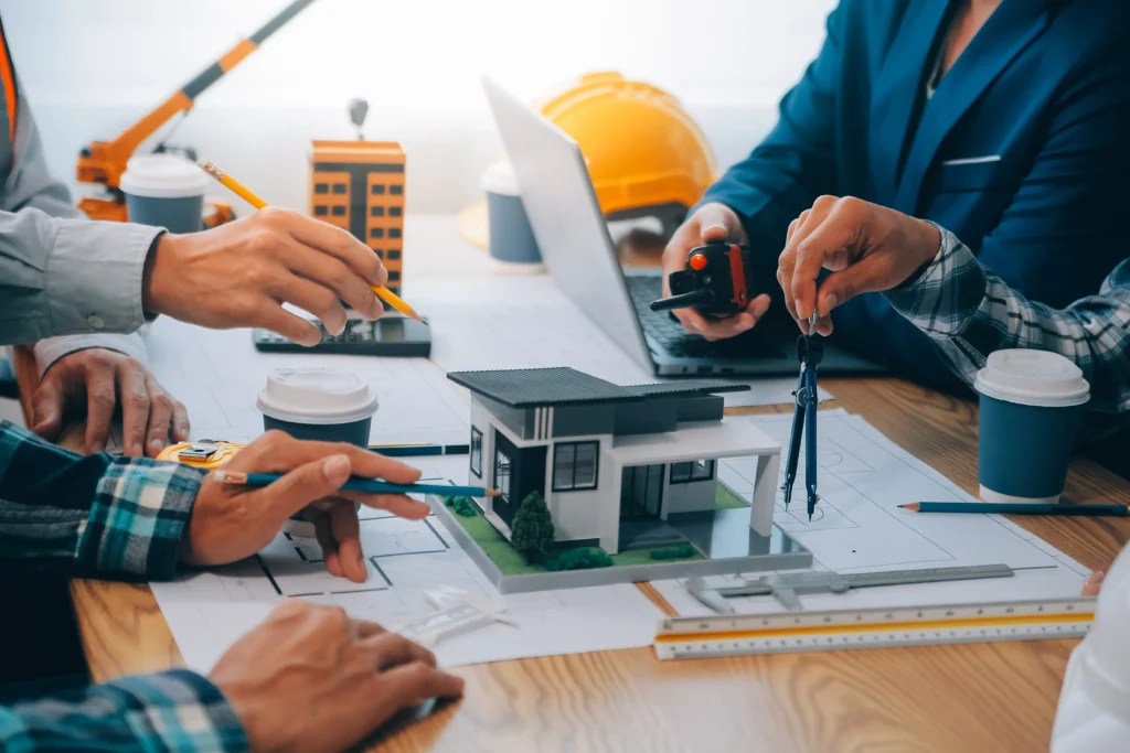 builders in Perth working on residential construction project digital marketing services
