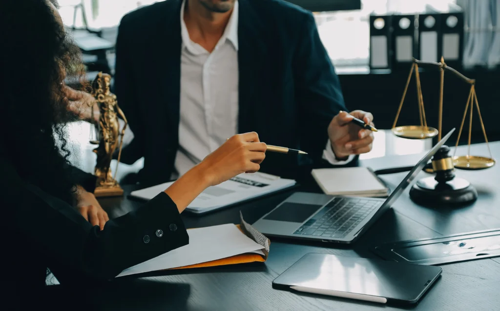 lawyer in Hobart consulting client legal office website design for lawyers