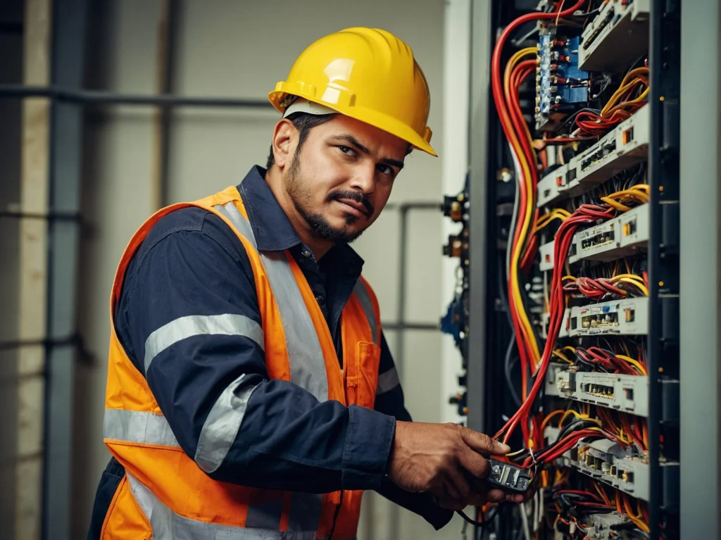 Electrical service website interface showcasing professional web design in Sydney