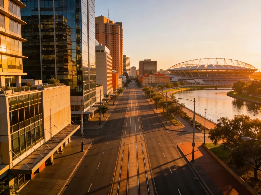 Adelaide city skyline for legal PPC advertising services