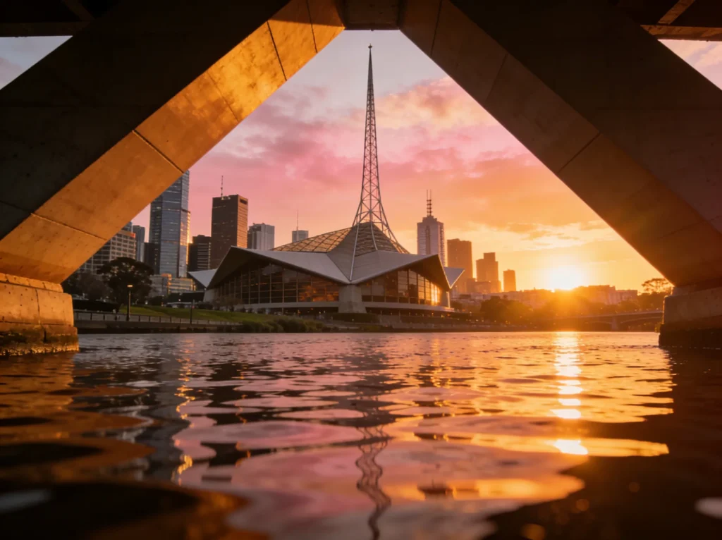 Melbourne city skyline representing app development services for builders in Melbourne