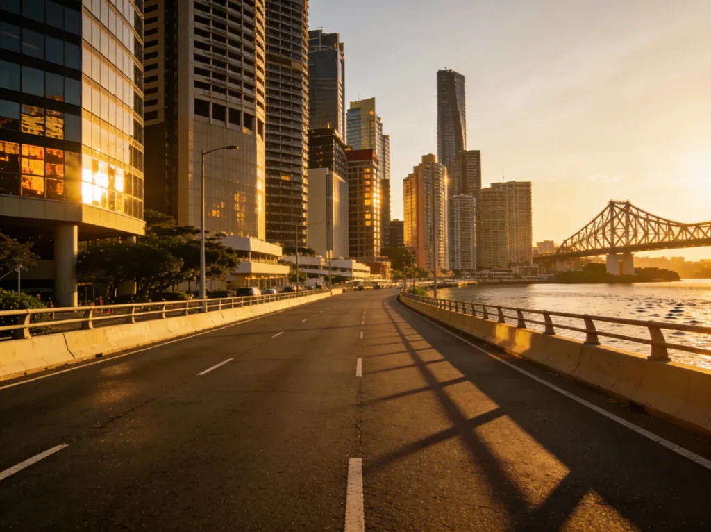 Brisbane city skyline for legal PPC advertising services