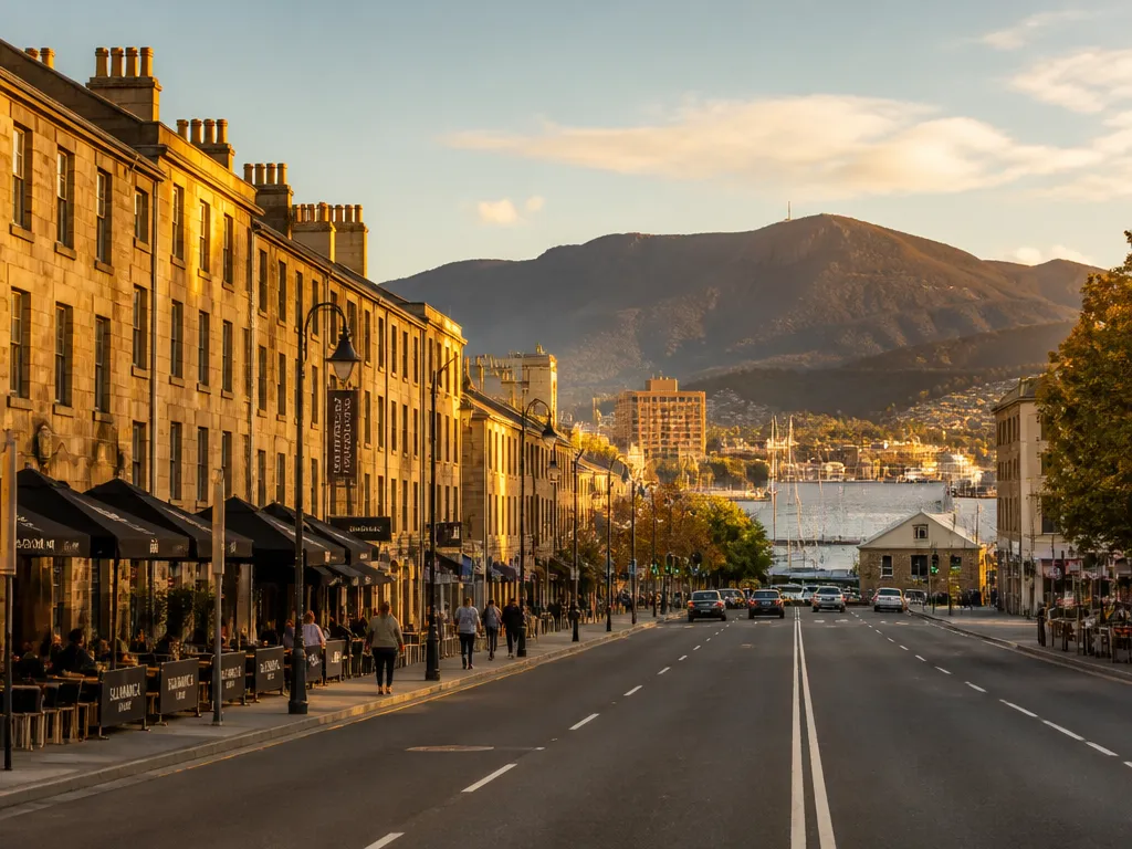 Hobart Tasmania skyline for plumbing digital marketing services