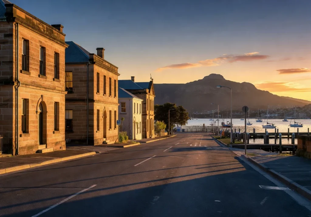Hobart Tasmania skyline for electrical digital marketing services
