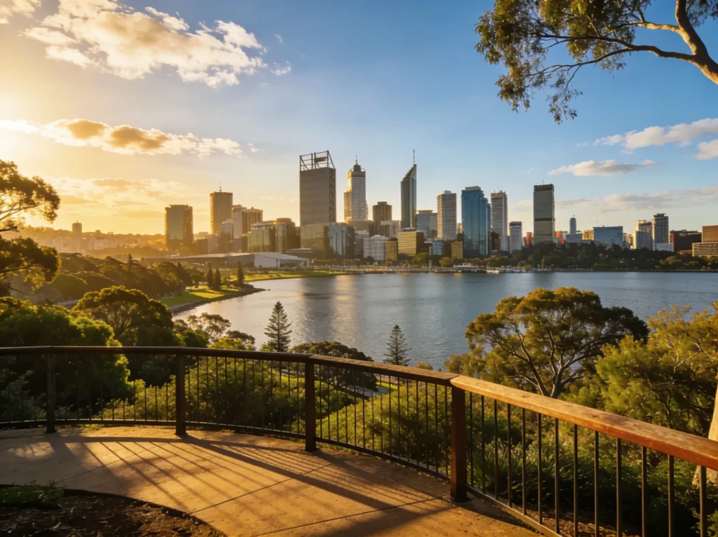 Perth city skyline for dental branding and graphic design services