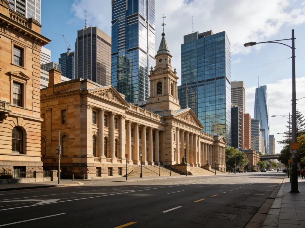 Sydney city skyline for accounting app development services