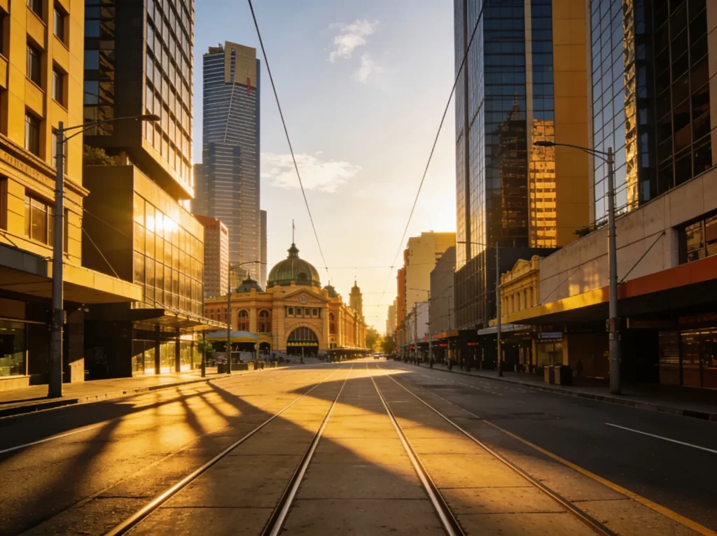 Melbourne city skyline for legal PPC advertising services