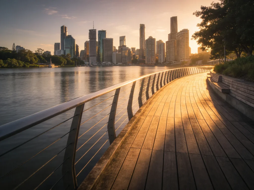 Brisbane city skyline for chiropractic app development services