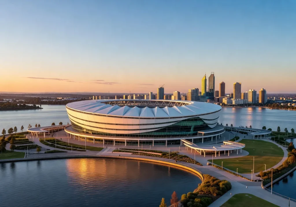 Perth city skyline for real estate branding and graphic design services