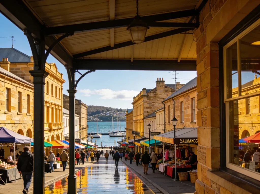Hobart city skyline representing app development services for electricians in Hobart